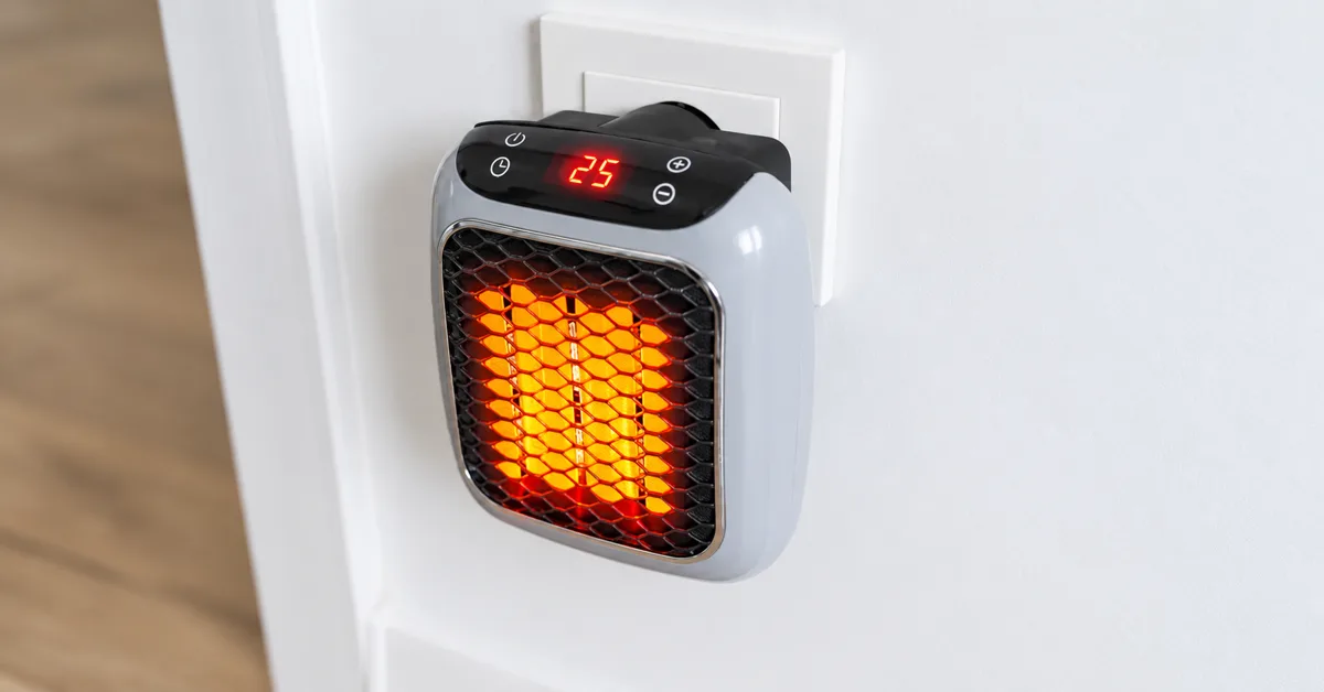 RapidHeat plugged into an Irish wall socket