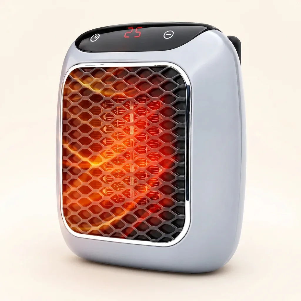 RapidHeat portable ceramic heater glowing warm